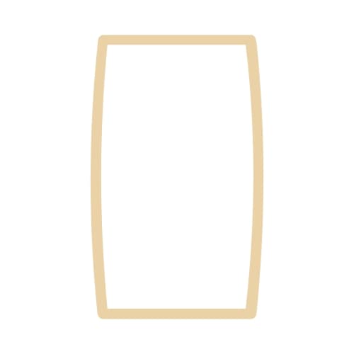 Uklopni okvir duple utičnice krem Status