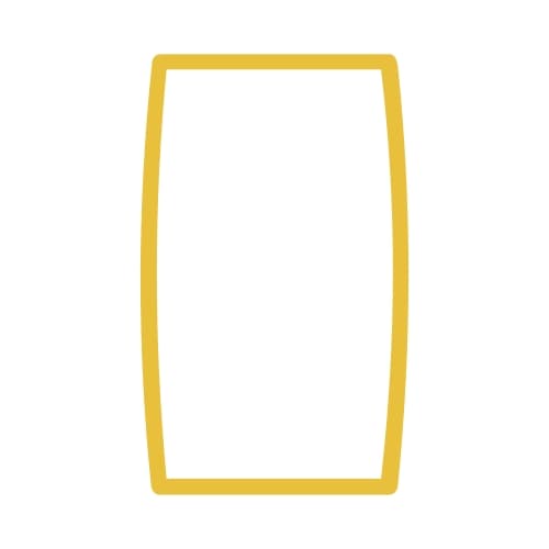 Uklopni okvir duple utičnice žuti Status