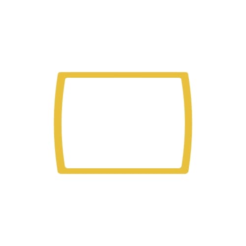 Uklopni okvir trofazne utičnice žuti Status