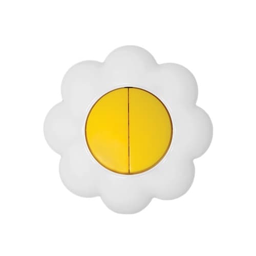 Sklopka serijska cvijet žuto bijeli Happy