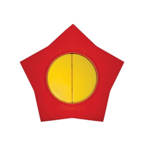 Sklopka serijska zvijezda žuto crvena Happy