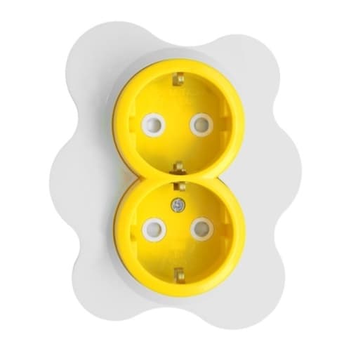 Utičnica dupla jaje na oko Happy