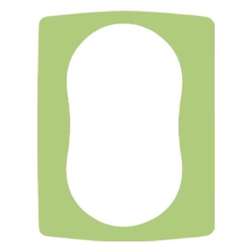 Uklopni okvir za duplu utičnicu svijetlo zeleni Emporio