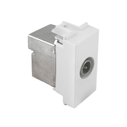 Utičnica TV 1M završna bijela Kombo