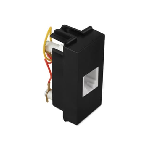 Utičnica telefonska 1M RJ12 6/4 623k crna Kombo