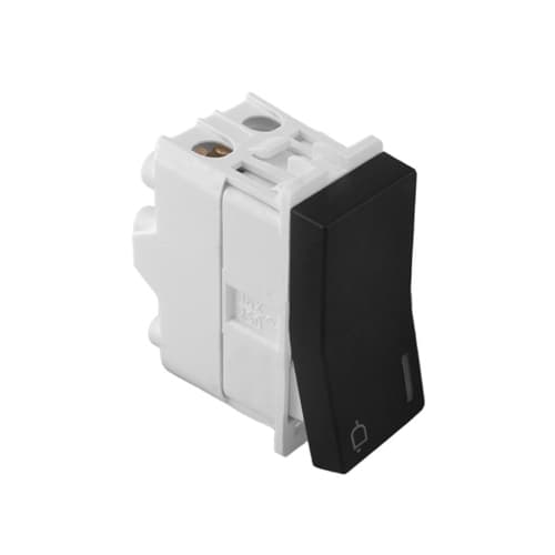 Tipkalo zvona 1M 16AX sa indikacijom crno Kombo