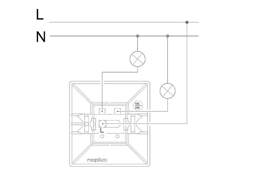 Sklopka serijska 3012L Mikro 3