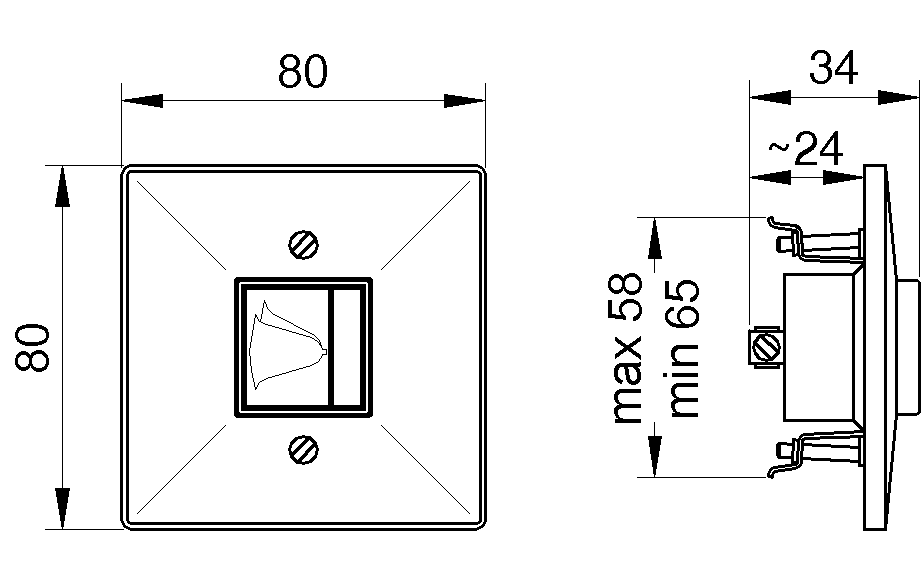 Tipkalo zvona 305 I Mikro 2