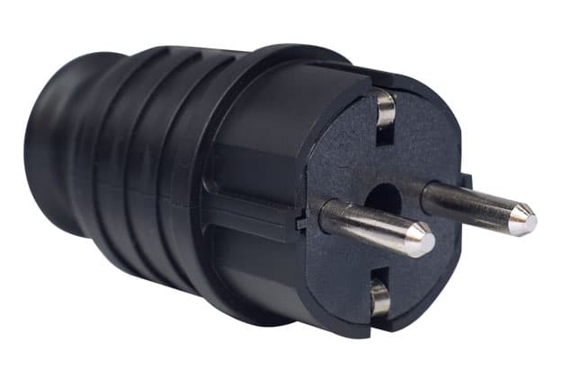 Utikač gumeni dvopolni 214