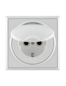 Utičnica dvopolna porculan sa poklopcem Premijer+