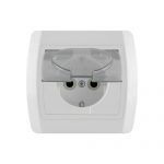 Utičnica dvopolna sa prozirnim poklopcem Status