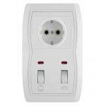 Sklopka za kupatilo 2 KIP i utičnica Status