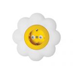 Utičnica dvopolna cvijet žuto bijeli Happy