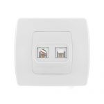 Utičnica komunikacijska 2xCat6 UTP Emporio