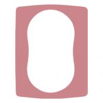 Uklopni okvir za duplu utičnicu pink Emporio