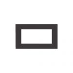 Ukrasni okvir 4M crni Kombo
