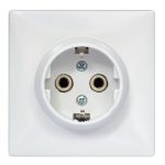 Utičnica dvopolna porculan 402 NL Mikro